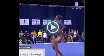 Watch: you’ll be crazy in love with this gymnast routine