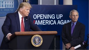 Only in America: Trump says warnings by head of his coronavirus taskforce about reopening are not ‘acceptable’